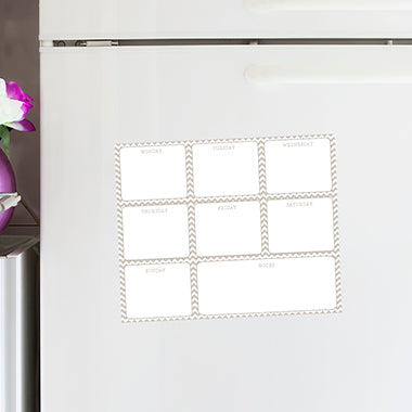 Chevron Pattern Magnetic Planner