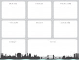 London Skyline Magnetic Planner