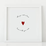 'All You Need is Love' Print