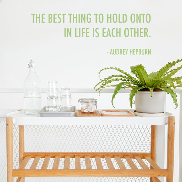 'The Best Thing'  Quote Wall Sticker