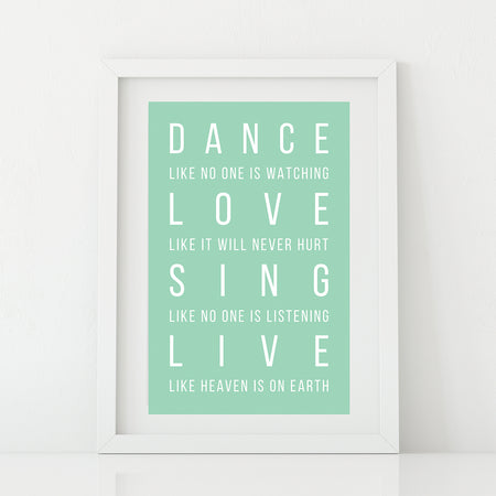 'Girls Just Want To Have Fun' Print