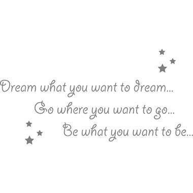 'Dream What you Want' Wall Sticker