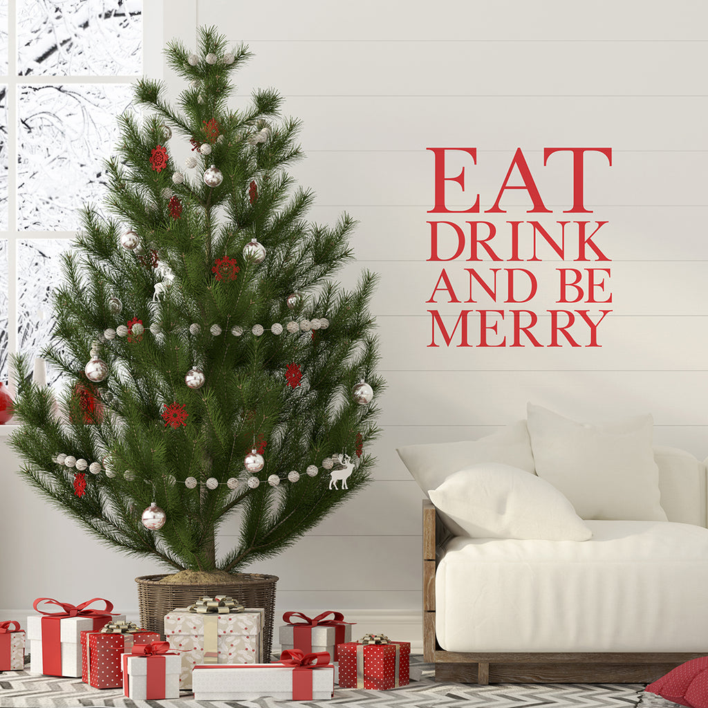 'Eat Drink and Be Merry' Wall Sticker