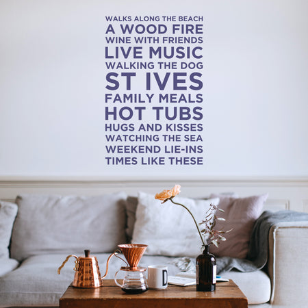 Champagne Quote Wall Sticker