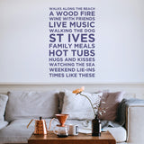 'My Favourite Things' Personalised Wall Sticker