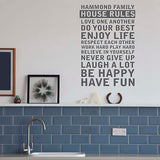 Create your own 'House Rules' Wall Sticker