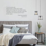 'Imperfect' Quote Wall Sticker