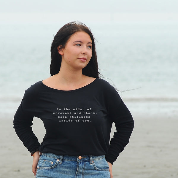 'In the Midst of Chaos' Long Sleeve Flowy Tee