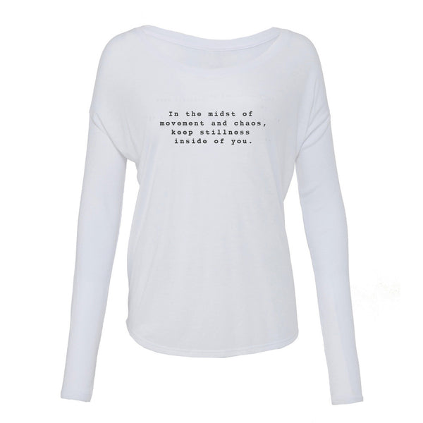 'In the Midst of Chaos' Long Sleeve Flowy Tee