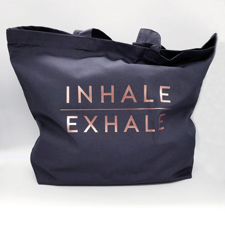 Gold 'Inhale/Exhale' Pom Pom Make Up Bag