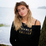 'Inhale/Exhale' Slouchy Sweatshirt