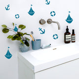Sailing Boat Mini Wall Stickers