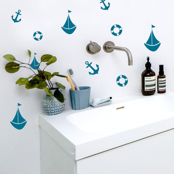 Sailing Boat Mini Wall Stickers