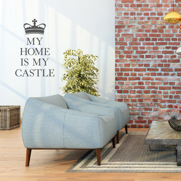 'My Home is My Castle' Wall Sticker