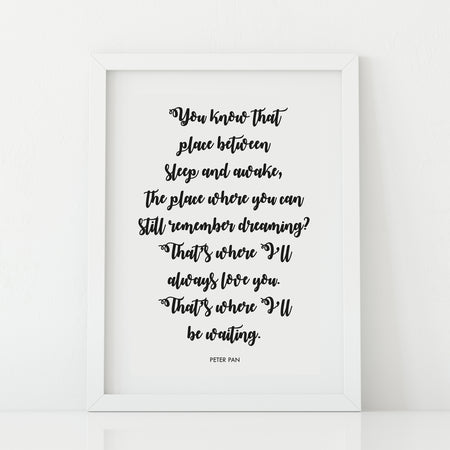 'There's no place like home' print