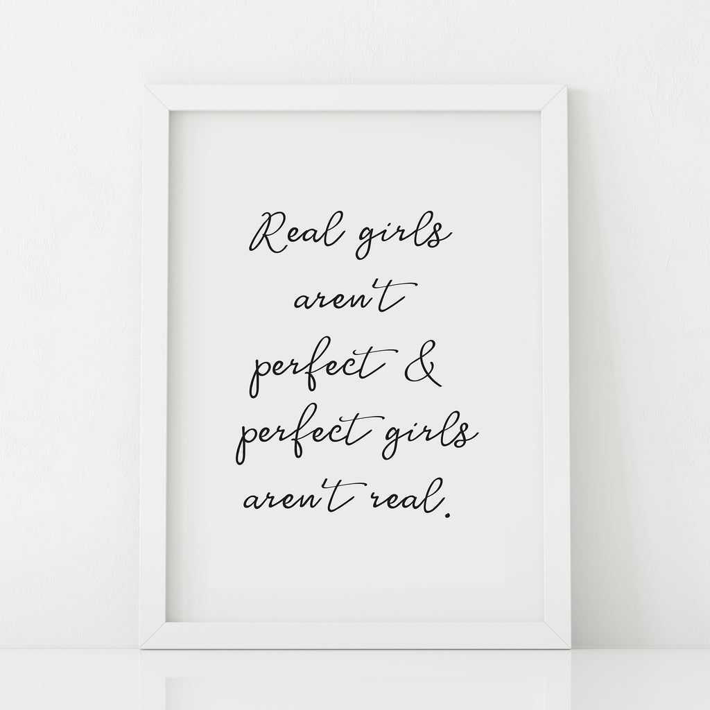 'Real Girls aren't Perfect' Print