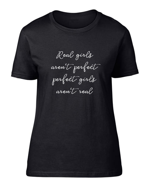 'Real Girls...' Short Sleeve fitted Tee