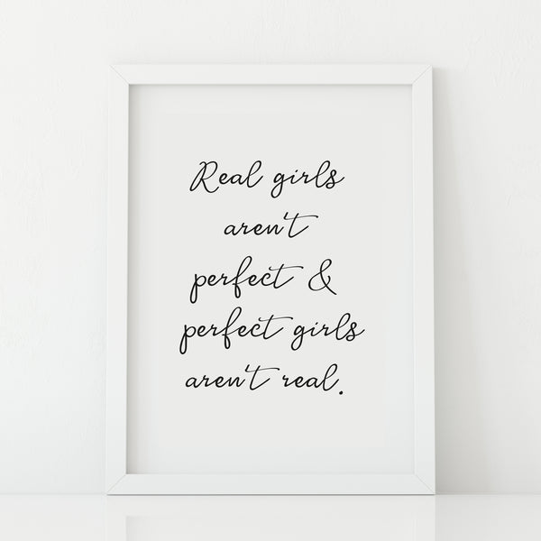 'Real Girls aren't Perfect' Print