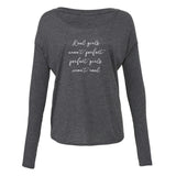 'Real Girls...' Long Sleeve Flowy Tee