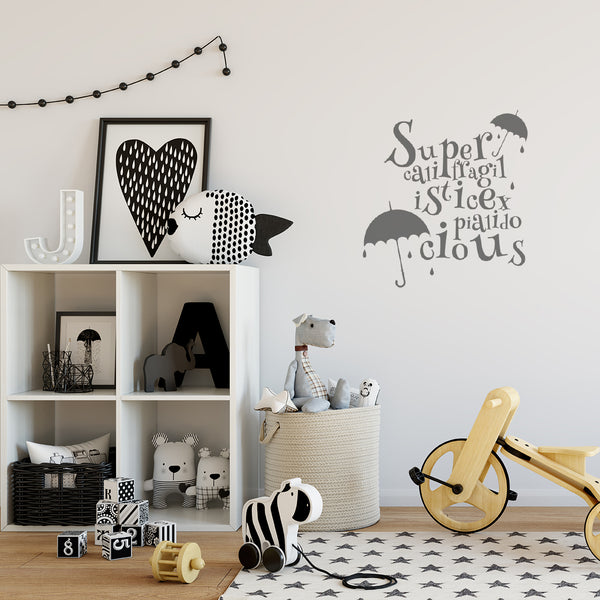 'Supercalifragilisticexpialidocious' Wall Sticker