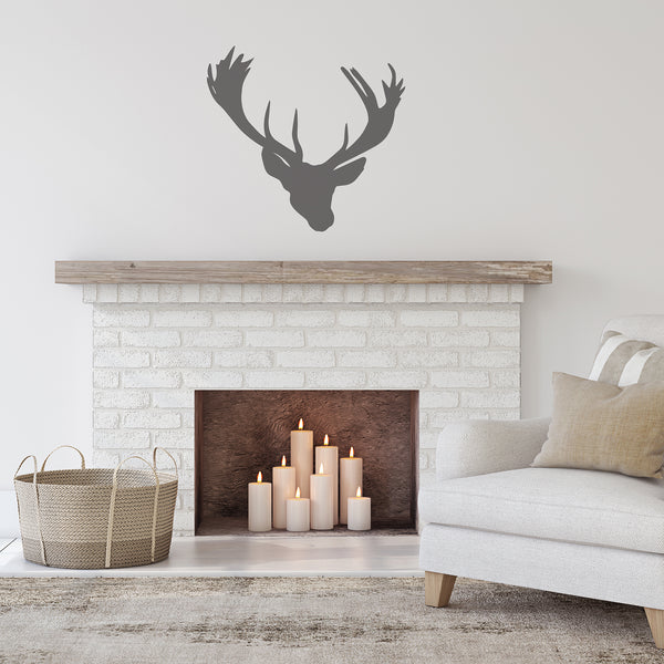 Stag Head Wall Sticker