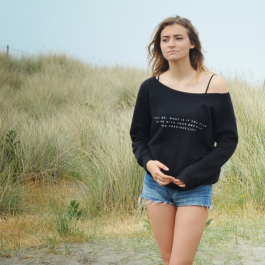 'Tell Me' Slouchy Sweatshirt