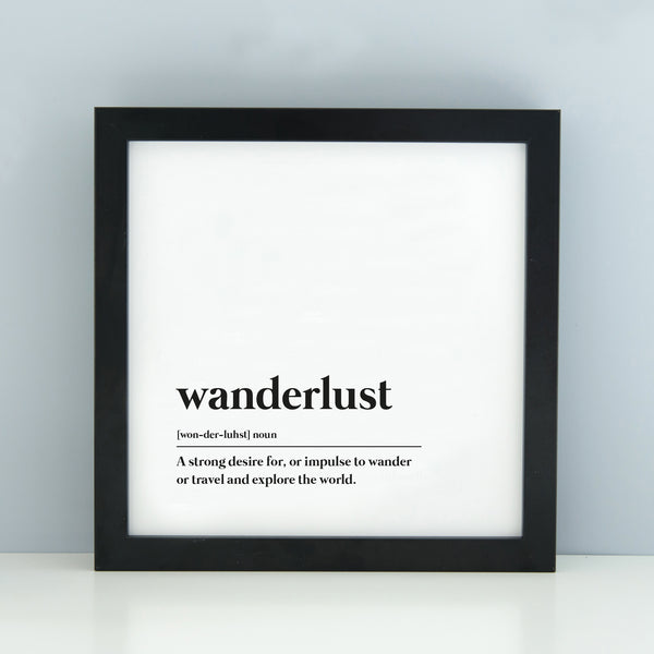 Wanderlust print