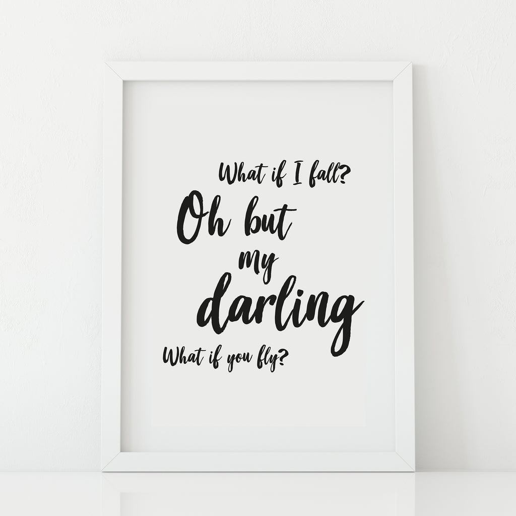 'What if I Fall' Print