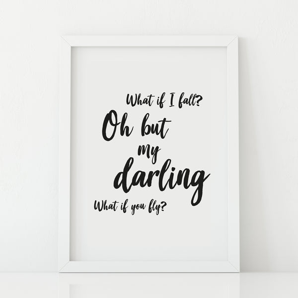 'What if I Fall' Print