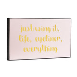 Just Wing It' plaque