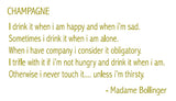 Champagne Quote Wall Sticker