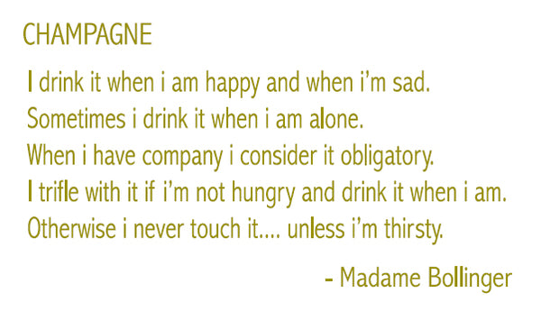 Champagne Quote Wall Sticker