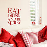 'Eat Drink and Be Merry' Wall Sticker