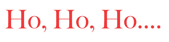 'Ho, Ho, Ho' Wall Sticker Set
