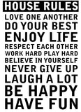 Create your own 'House Rules' Wall Sticker