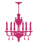 Ornamental Chandelier Wall Sticker