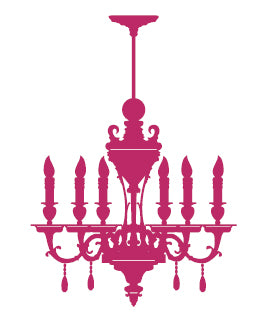 Ornamental Chandelier Wall Sticker