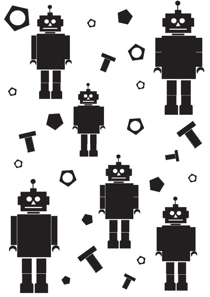 Mini Robot Wall Stickers