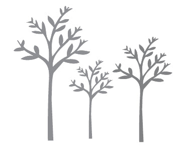 Three Trees Wall Sticker Set