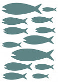 Mini Fish Wall Stickers