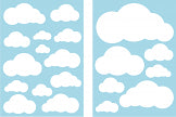 Cloud Mini Wall Stickers