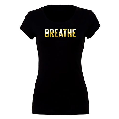 Gold 'Breathe' Short Sleeve fitted Tee