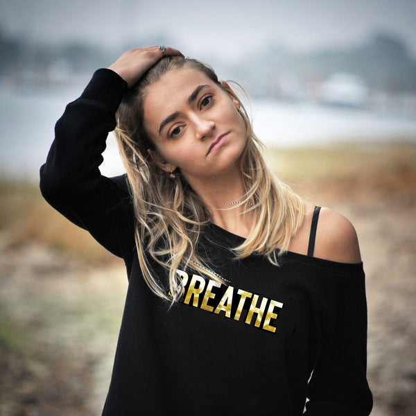 'Breathe' Slouchy Sweatshirt