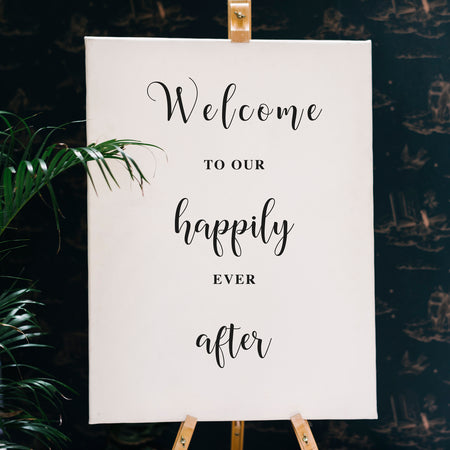 Personalised Welcome Wedding sign