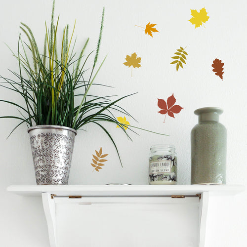 Mini Autumn Leaves Wall Stickers