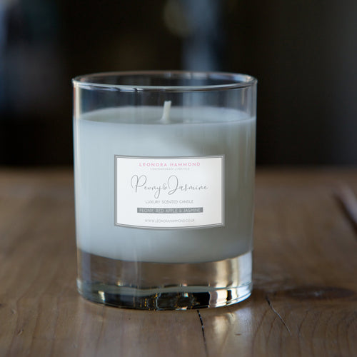 Peony and Jasmine Scented Candle