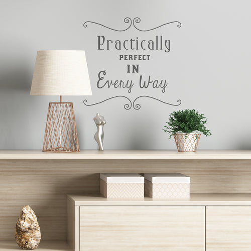 'Practically Perfect' Wall Sticker
