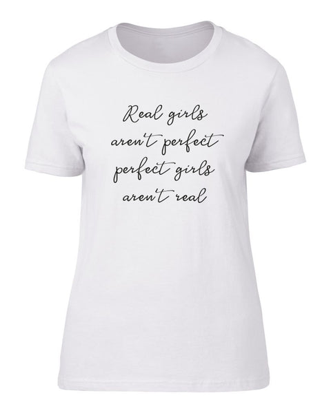 'Real Girls...' Short Sleeve fitted Tee