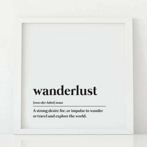 Wanderlust print