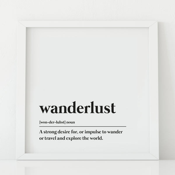 Wanderlust print